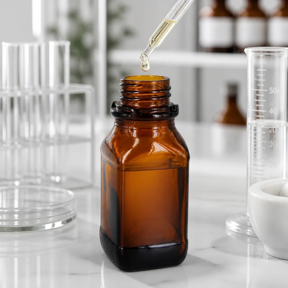 Fialette in vetro ambrato da 100 ml per le vostre sostanze preziose Fialette in vetro ambrato da 100 ml per le vostre sostanze preziose