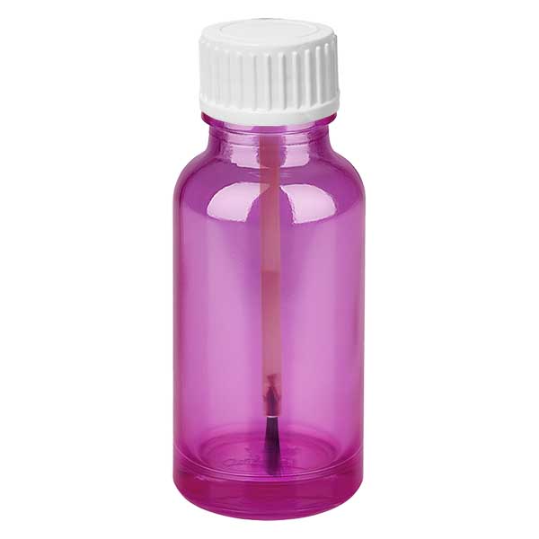 Flacone a pennello da 20 ml PurpleLine UT18/20 bianco standard