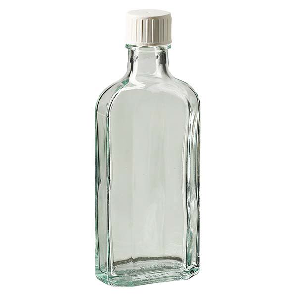 Tappo a vite trasparente Meplat da 125 ml con anello versatore Tappo a vite trasparente Meplat da 125 ml con anello versatore