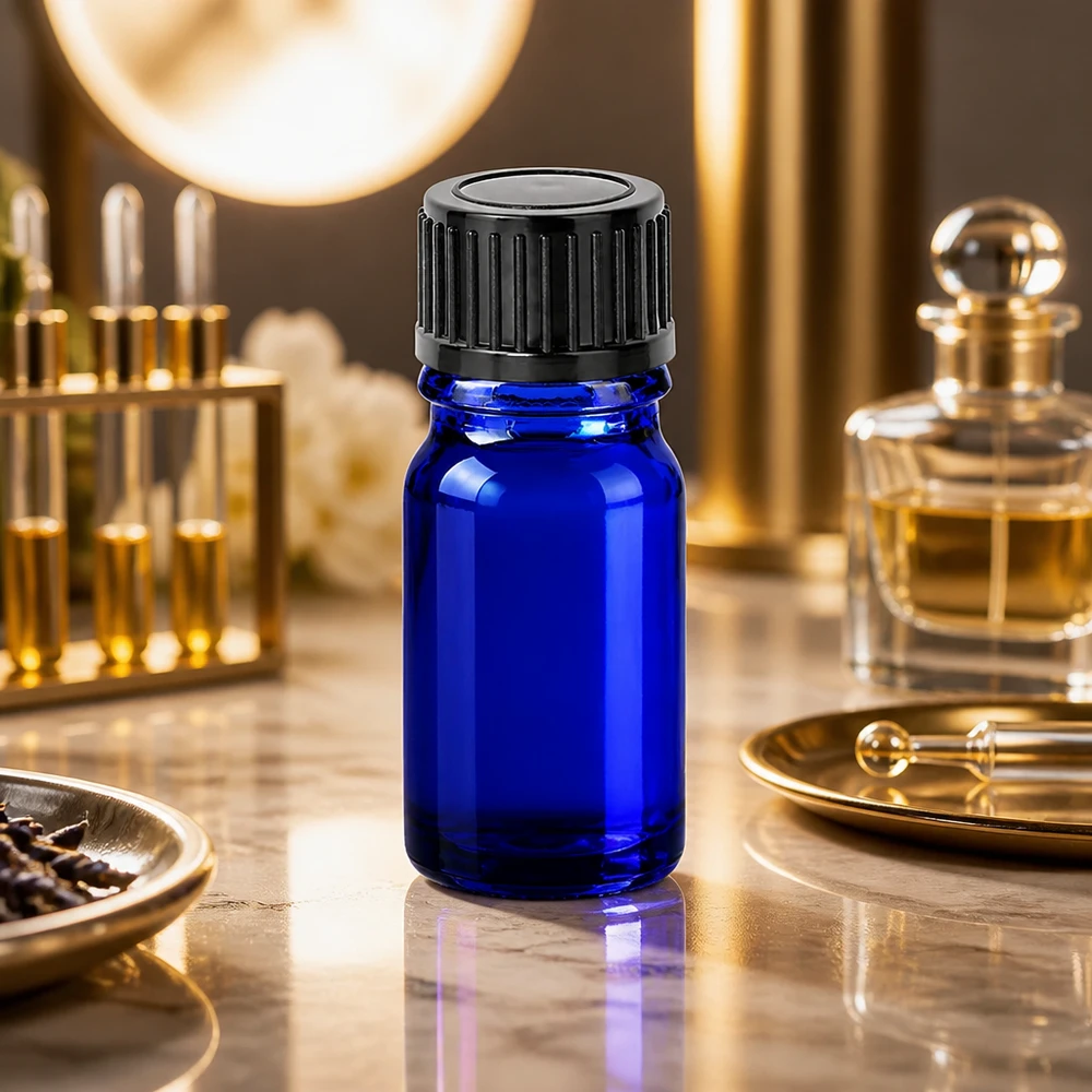 Bottiglia da 5ml 11mm SV nero STD BlueLine UT18/5 Pratico flacone in vetro BlueLine da 5 ml con design ergonomico per una facile manipolazione