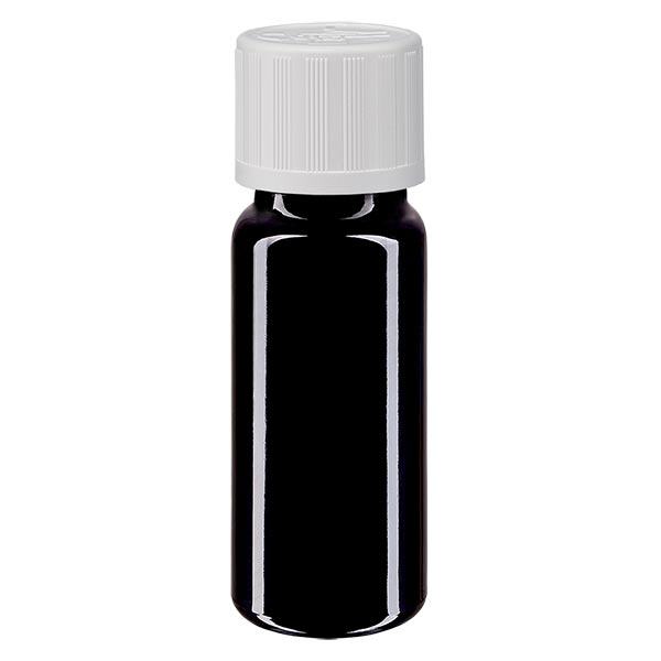 Flacone farmacia viola 10ml tappo a vite bianco KiSi St Flacone farmacia viola 10ml tappo a vite bianco KiSi St