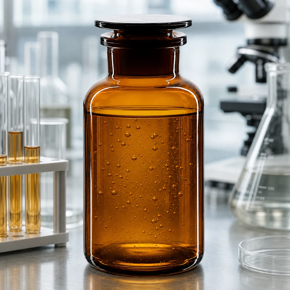 Bottiglia a spalla tonda 500ml marrone collo largo tappo in vetro Fiaschetta a collo largo da 500 ml, marrone, con tappo in vetro, per reagenti chimici e campioni di laboratorio