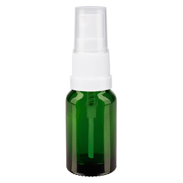 Flacone spray verde da 10ml STD bianco/trasparente apoGlas