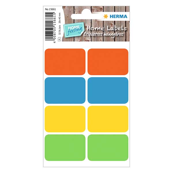 Etichette universali colorate (32 adesivi) 26x40 mm Etichette universali colorate (32 adesivi) 26x40 mm