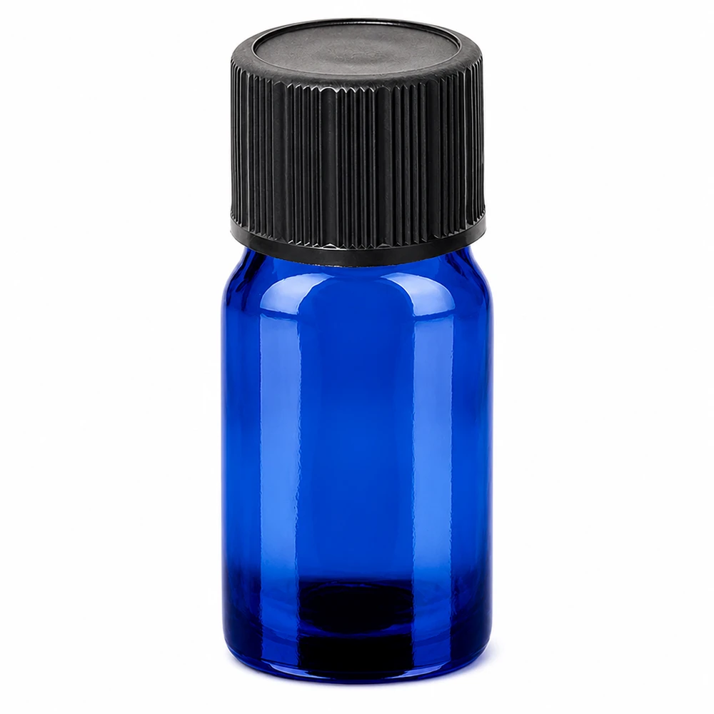 Flacone contagocce da 5 ml 1 mm nero STD BlueLine UT18/5 Flacone in vetro blu di alta qualità da 5 ml con tappo contagocce per applicazioni professionali