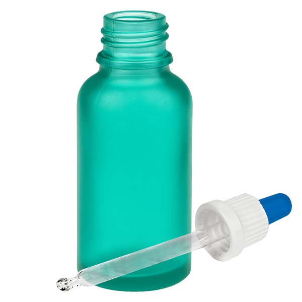 Bottiglia per pipette da 30 ml bianco/blu OV GreenL. UT18/30