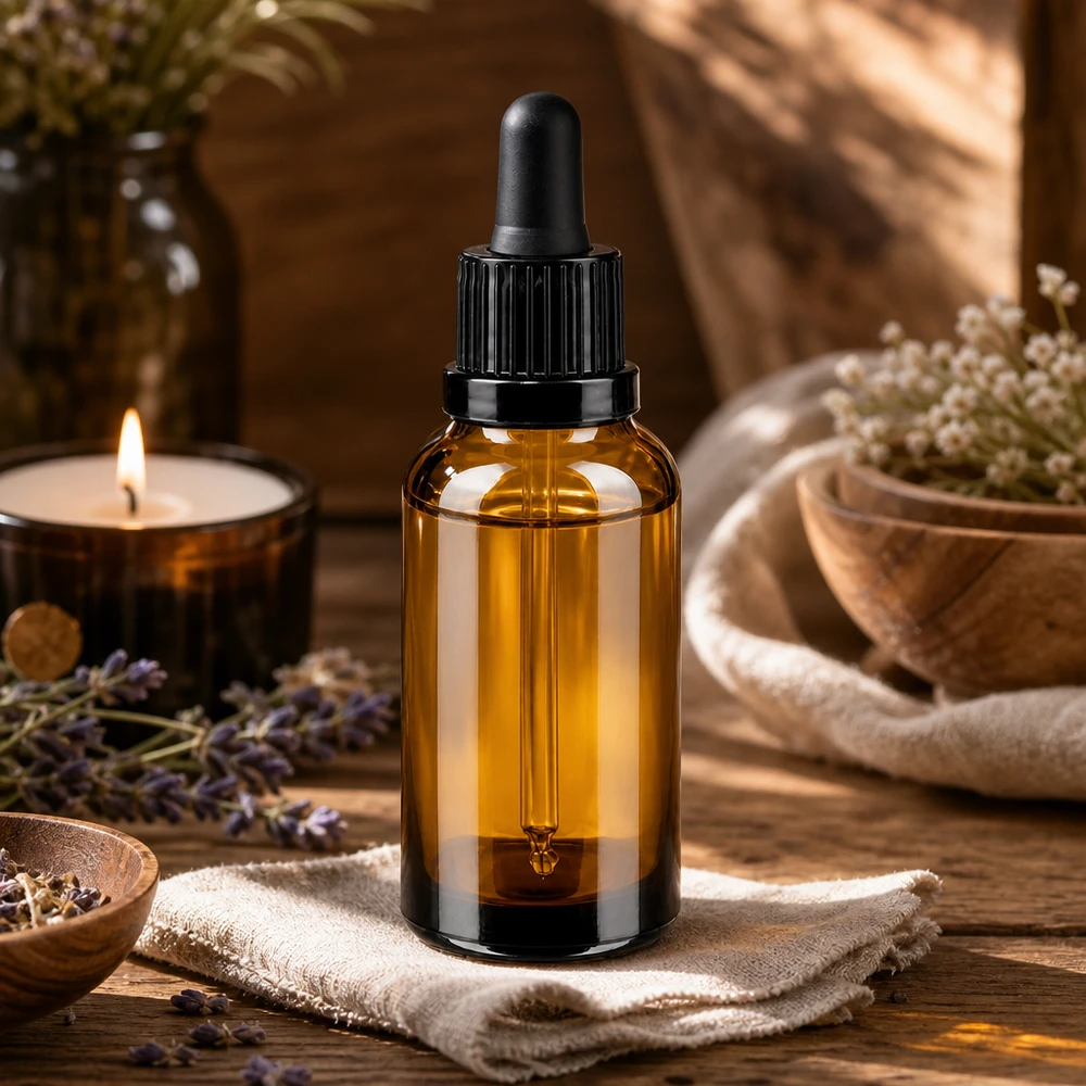 Flacone per pipette da 30 ml nero OV BrownLine UT18/30 Bottiglia per pipette da 30 ml con protezione UV e design ergonomico per una facile manipolazione.