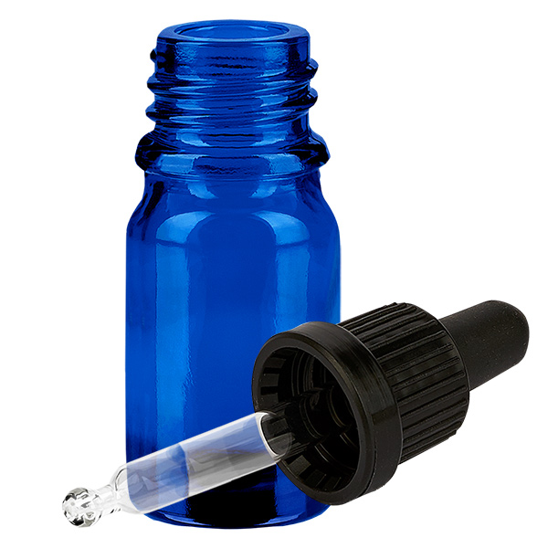 Flacone per pipette da 5 ml nero OV BlueLine UT18/5