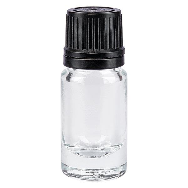Bottiglia da 5ml trasparente (glo.) GR OV nero/8mm ApoGlas Bottiglia da 5ml trasparente (glo.) GR OV nero/8mm ApoGlas