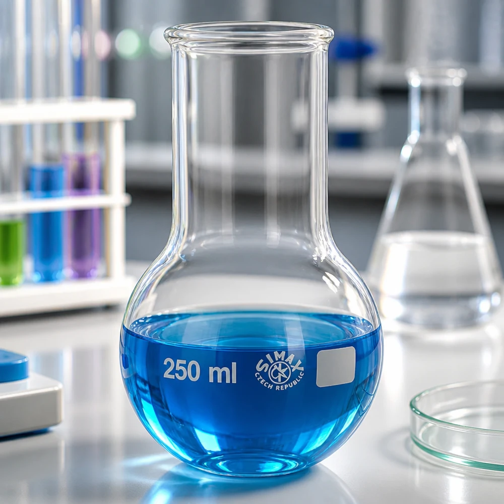 Pallone a fondo tondo da 250 millilitri, ottimale per preparazioni di reazioni medie