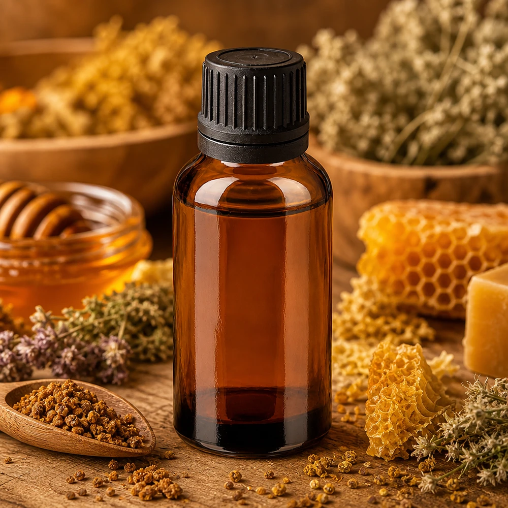 Flacone contagocce da 30 ml 1mm nero OV BrownLine UT18/30 Piccolo flacone dosatore da 30 ml per essenze ed estratti di erbe concentrati