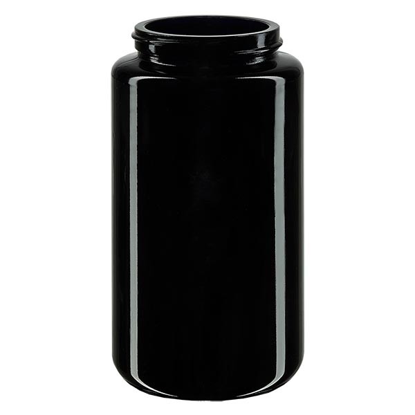 Barattolo a bocca larga in vetro viola 200ml, senza coperchio