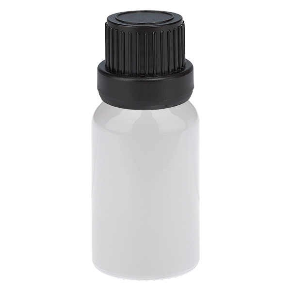 Flacone contagocce da 10 ml 2 mm nero Tappo di sicurezza WhiteLine UT18/10 Flacone contagocce da 10 ml 2 mm nero Tappo di sicurezza WhiteLine UT18/10
