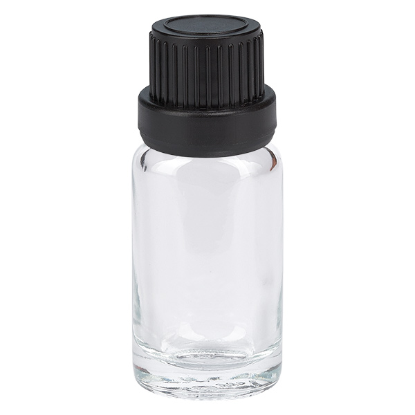 Bottiglia da 10ml 11mm SV nero OV ClearLine UT18/10 Bottiglia da 10ml 11mm SV nero OV ClearLine UT18/10