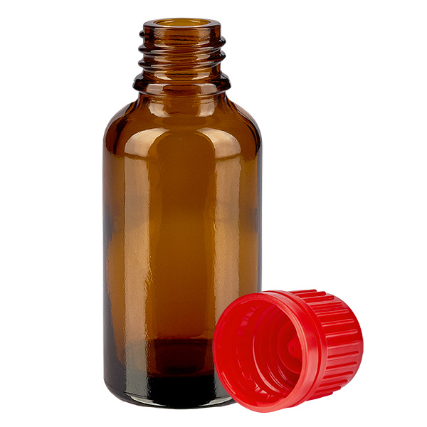 Bottiglia da 30ml 11mm SV rosso OV BrownLine UT18/30