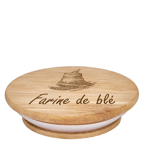 Coperchio in legno "farine de blé" per WECK RR100