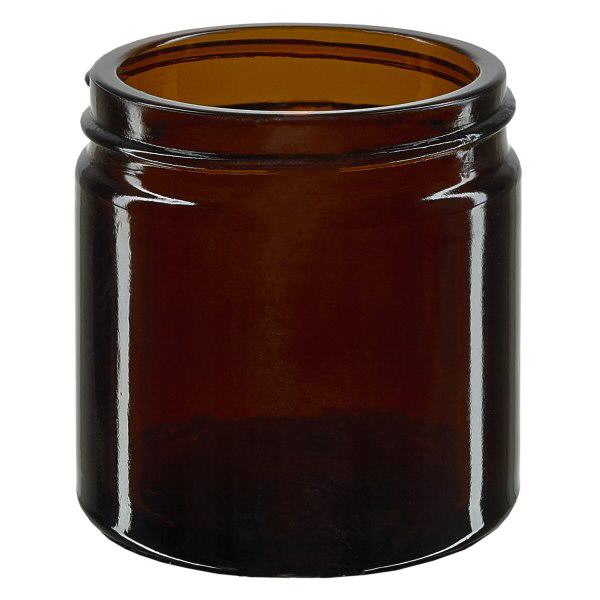 Barattolo di vetro da 60ml marrone senza coperchio, filettatura 51mm/R3 ApoGlas Barattolo di vetro da 60ml marrone senza coperchio, filettatura 51mm/R3 ApoGlas