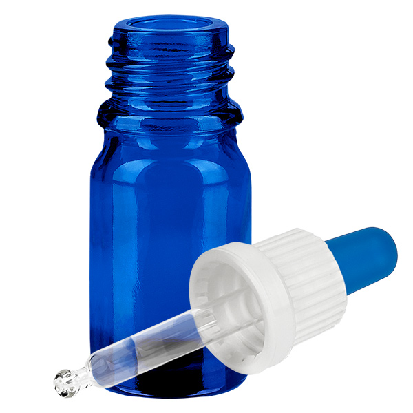 Bottiglia per pipette da 5ml bianco/blu OV BlueLine UT18/5