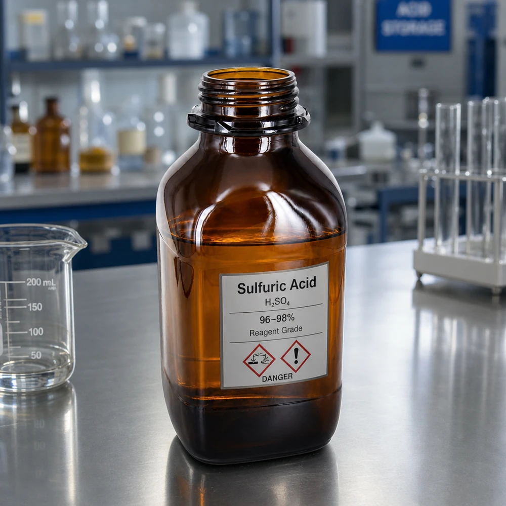 Bottiglia chimica professionale da 1000 ml con qualità di reagente per sostanze di elevata purezza
