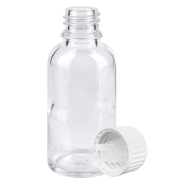 Flacone contagocce da 30 ml 0,9 mm bianco STD ClearL. UT18/30