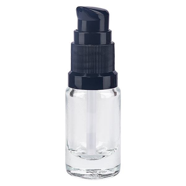 Flacone a pompa trasparente da 5 ml STD nero ApoGlas