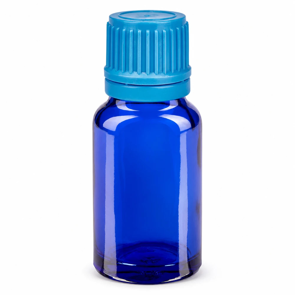 Flacone da 10ml 11mm SV blu OV BlueLine UT18/10 Flacone in vetro blu da 10 ml con tappo SV per un dosaggio preciso dei liquidi