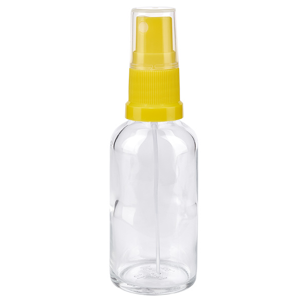 Flacone spray da 50 ml giallo/trasparente STD ClearLine UT18/50