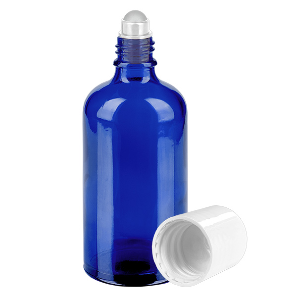 Flacone roll-on da 100 ml bianco STD BlueLine UT18/100