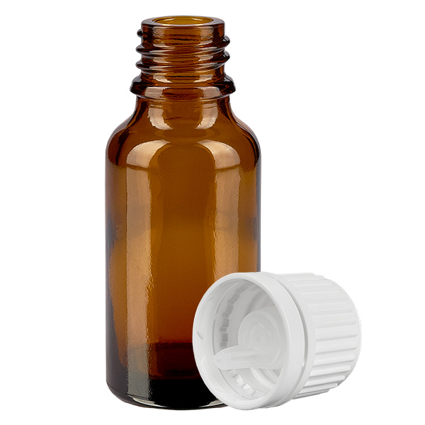 Flacone contagocce da 20 ml 0,7 mm bianco OV BrownLine UT18/20