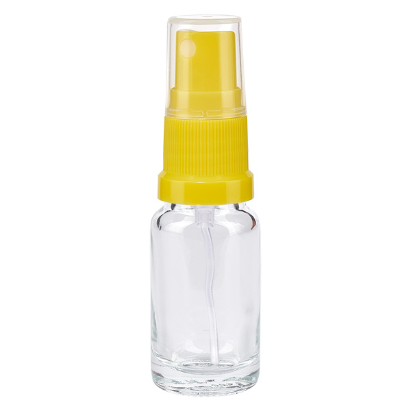 Flacone spray da 10 ml giallo/trasparente STD ClearLine UT18/10