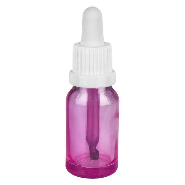 Flacone per pipette da 10 ml bianco Originality con tappo a vite PurpleLine UT18/10