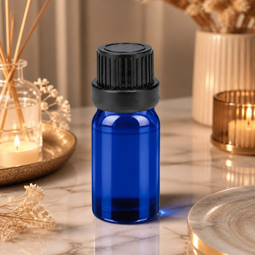 Bottiglia da 5ml 11mm SV nero OV BlueLine UT18/5 Robusto flacone in vetro BlueLine UT18/5 da 5 ml, realizzato in vetro borosilicato spesso per un uso quotidiano