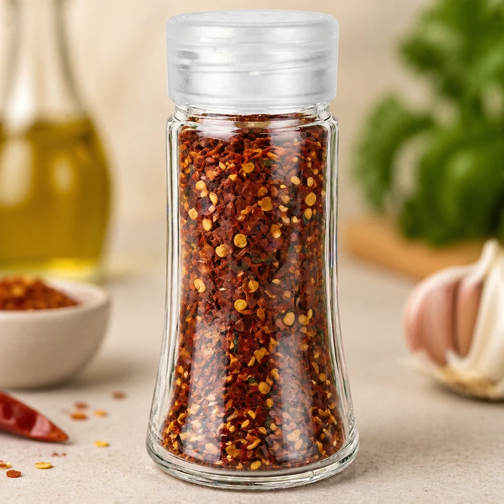Barattolo per sale/spezie 95ml con shaker bianco