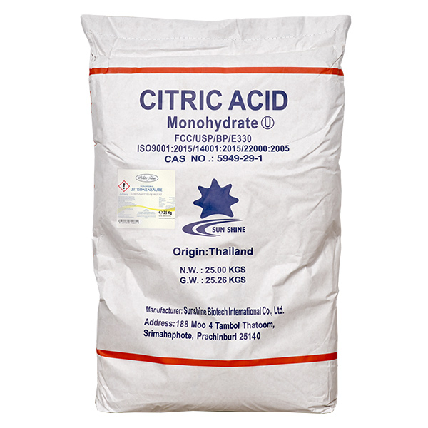 25kg Acido citrico, E330, grado alimentare