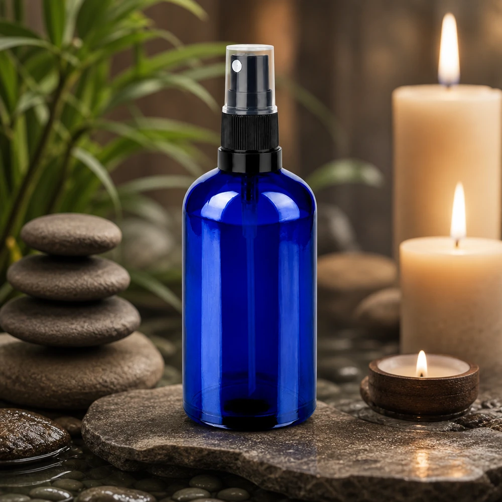 Flacone spray da 100 ml nero/tr. STD BlueLine UT18/100 Flacone spray da 100 ml nero/tr. STD BlueLine UT18/100