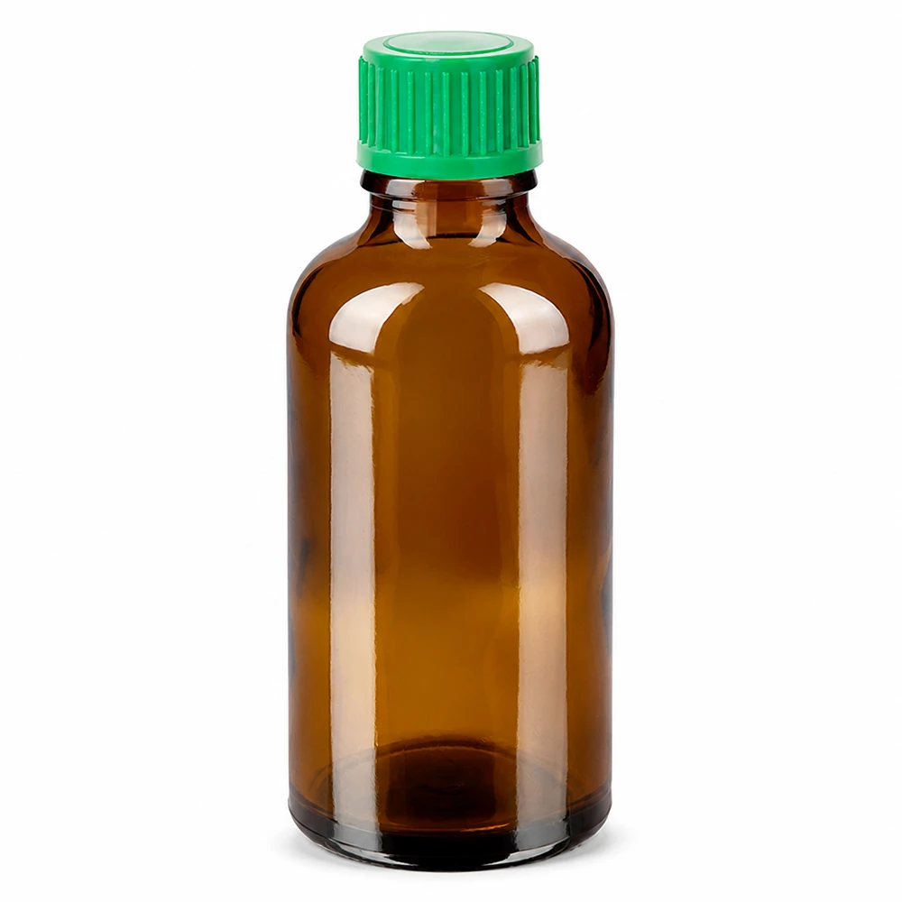 Flacone contagocce da 50 ml 0,8 mm verde STD BrownLine UT18/50 Flacone contagocce preciso 50ml marrone verde apertura 0,8 mm per medicina e cosmetici