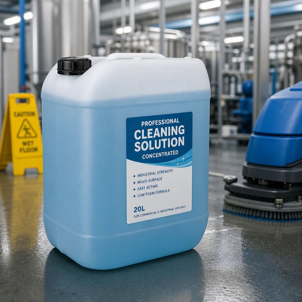 Tanica da 20 litri con tappo a vite OV Tanica industriale blu da 20 litri con tappo a vite per detergenti professionali