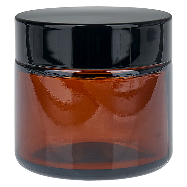 Barattolo di vetro da 60ml marrone con coperchio UNiTWIST Barattolo di vetro da 60ml marrone con coperchio UNiTWIST