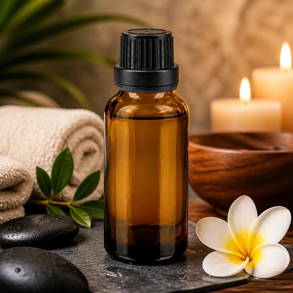 Bottiglia da farmacia marrone da 20ml. SV OV nero/11mm ApoGlas Flacone in vetro ambrato con protezione dalla luce da 20 ml, dotato di tappo di sicurezza nero, per oli delicati