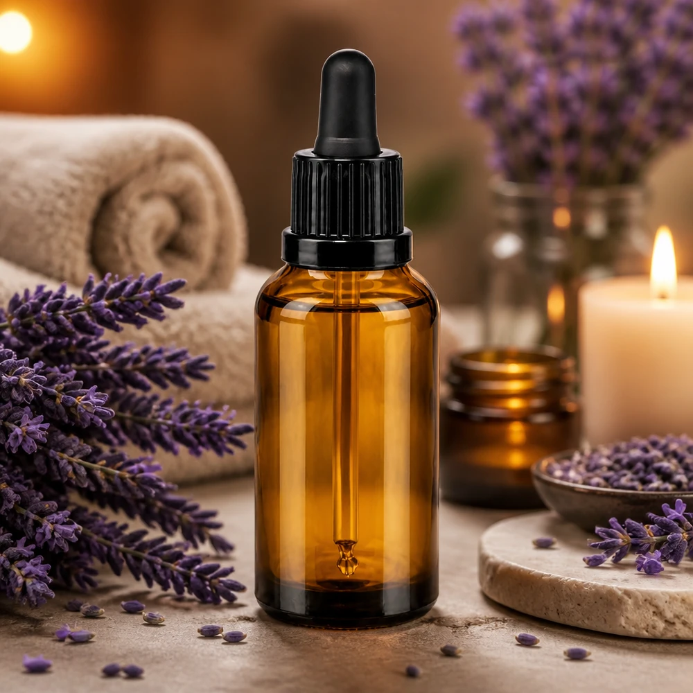Flacone per pipette da 30 ml nero OV BrownLine UT18/30 Flacone di vetro compatto da 30 ml con funzione di contagocce, ideale per l'uso in viaggio e in mobilità