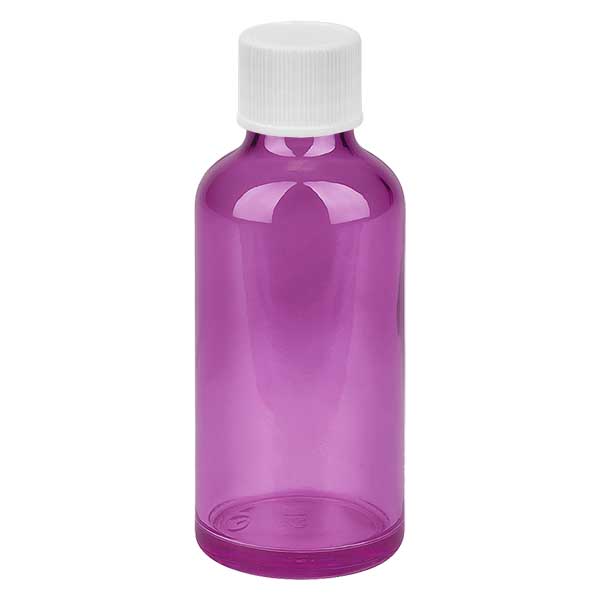 Flacone da 50ml con tappo a vite 11mm bianco standard PurpleLine UT18/50