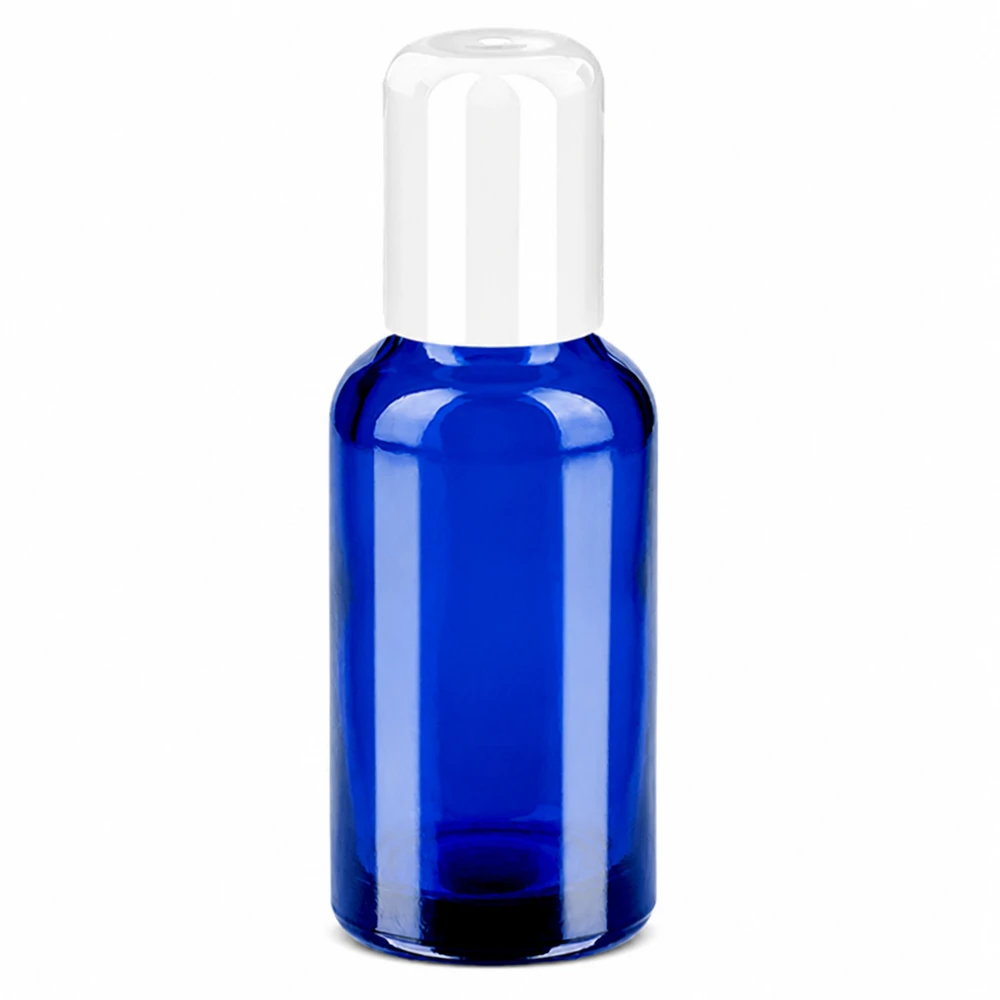 Flacone roll-on da 30 ml bianco STD BlueLine UT18/30 Flacone roll-on compatto da 30 ml, di colore blu, ideale per oli e sieri da profumo