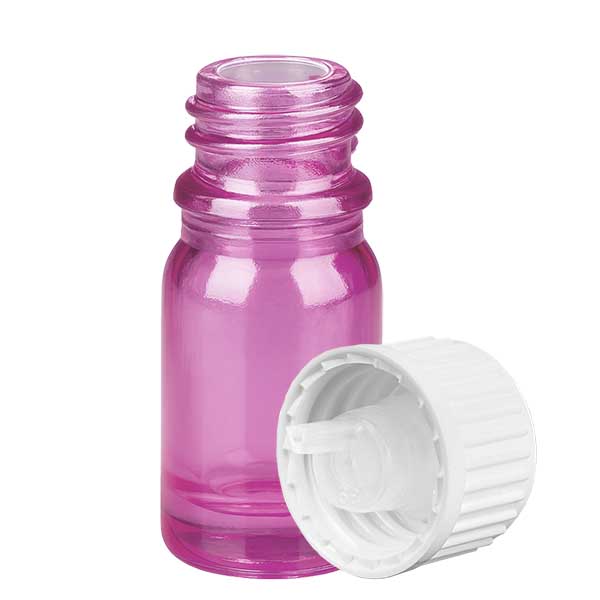 Flacone contagocce da 5 ml 0,9 mm bianco standard PurpleLine UT18/5