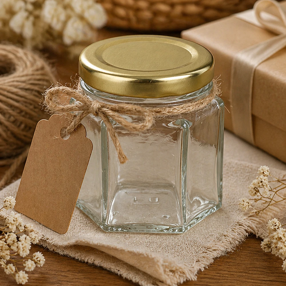 Vaso hexa da 47 ml con coperchio BasicSeal oro UNiTWIST Vaso hexa da 47 ml con coperchio BasicSeal oro UNiTWIST