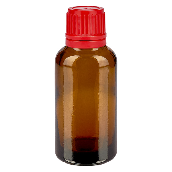 Bottiglia da 30ml 11mm SV rosso OV BrownLine UT18/30