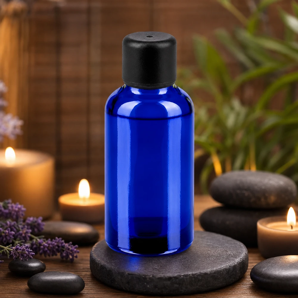 Bottiglia da 30ml 6mm SV nero STD BlueLine UT18/30 Flacone di alta qualità da 30 ml in vetro viola con coperchio nero per una conservazione ottimale dei principi attivi
