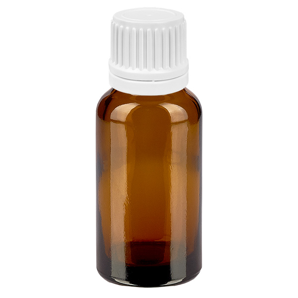 Flacone contagocce da 20 ml 0,7 mm bianco OV BrownLine UT18/20