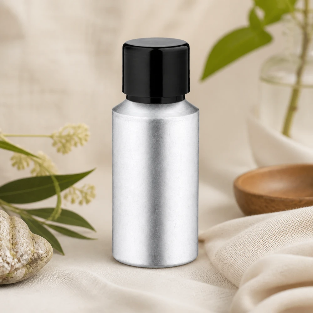 Versatile flacone in alluminio colorato da 30 ml per oli profumati e prodotti cosmetici liquidi