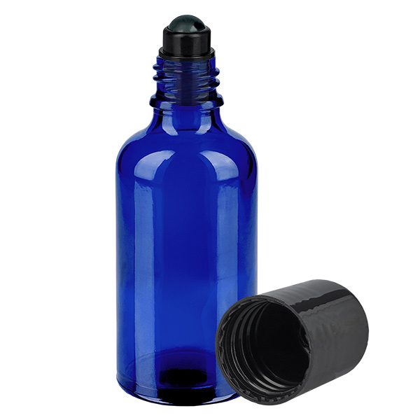 Flacone roll-on da 50 ml nero STD BlueLine UT18/50