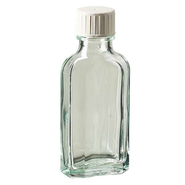 50 ml Meplat tappo a vite trasparente con anello versatore 50 ml Meplat tappo a vite trasparente con anello versatore